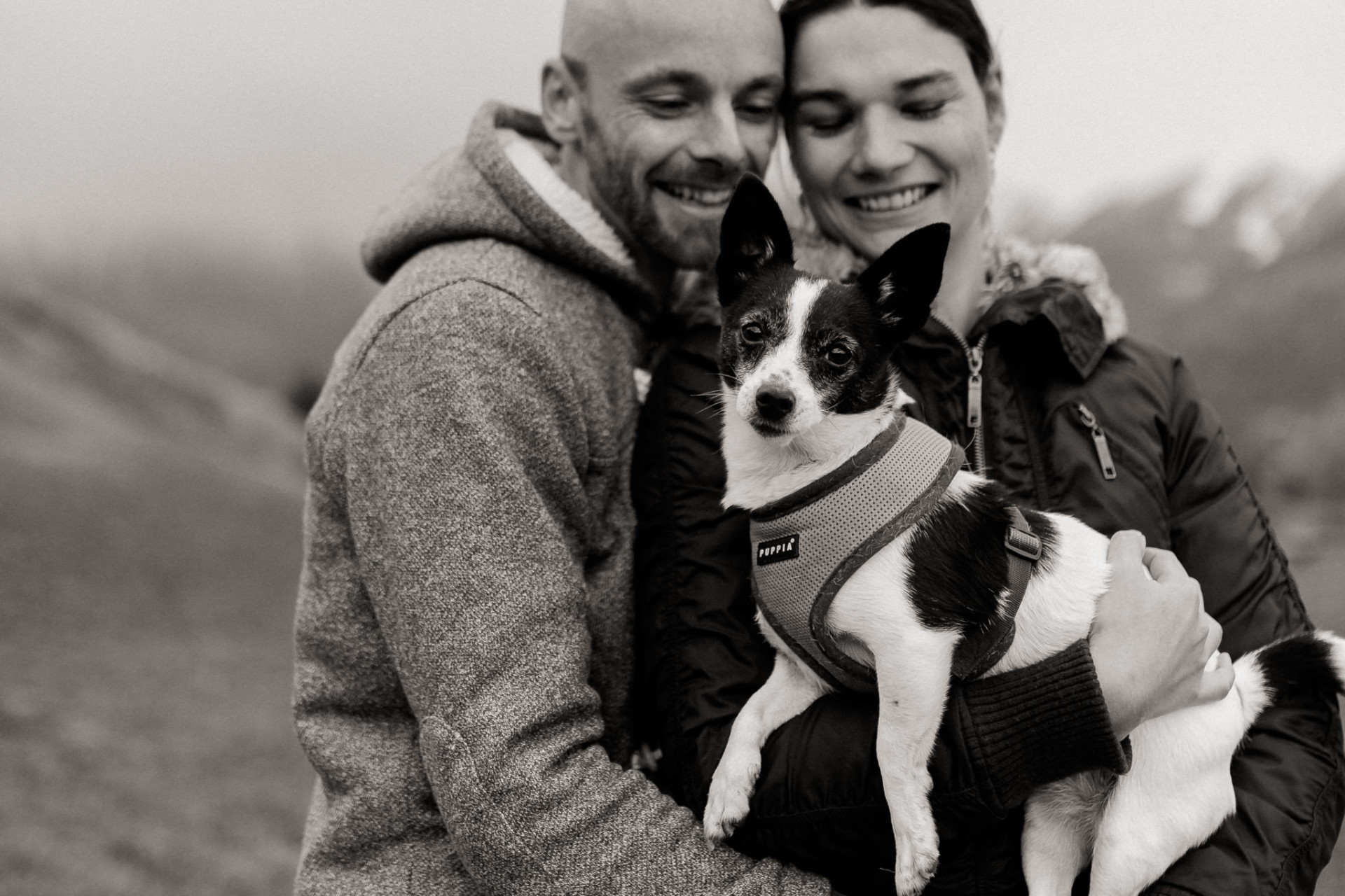 engagement photos with dog-dogs are family - engagement photos austria
