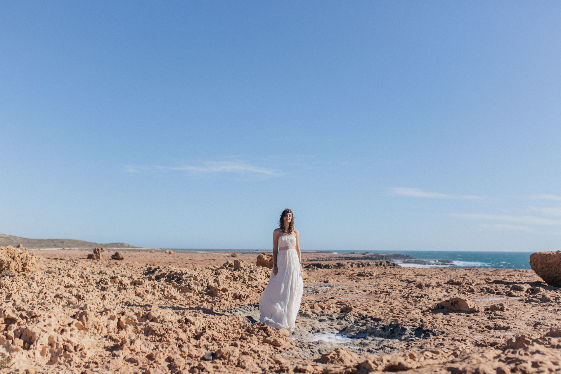 Wedding photographer perth-elopement australia-WA beach wedding WA-elfenkleid gown-the quobba blow holes