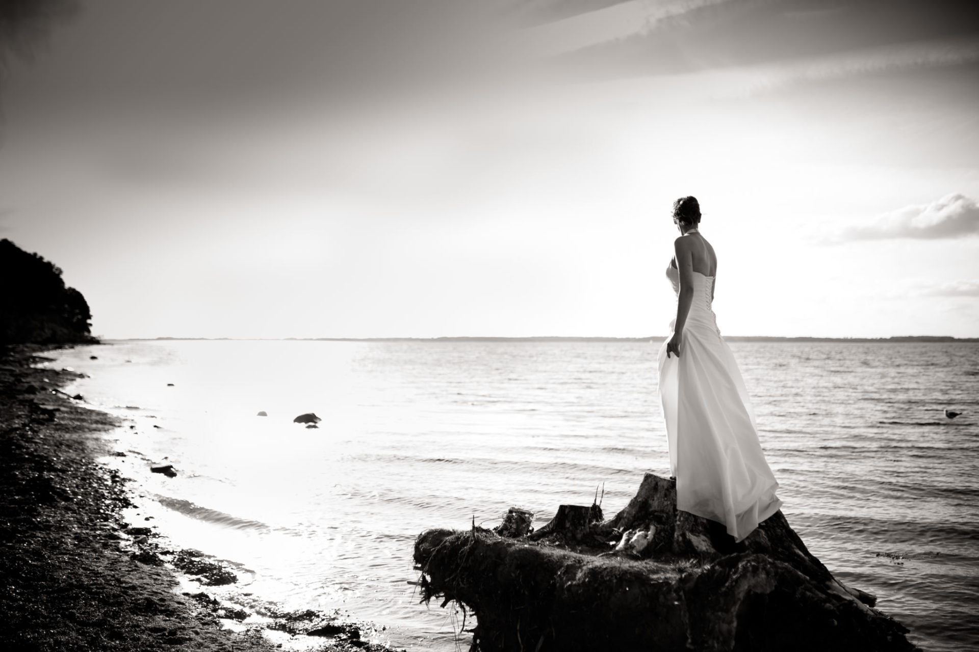 after wedding shoot beach-lesbian wedding-same sex marriage germany