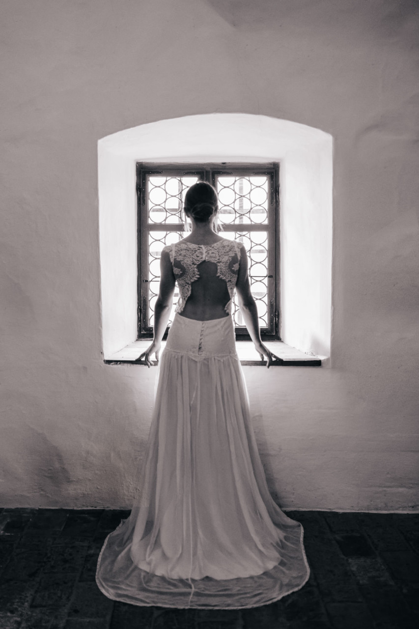 mountain castle wedding Austria-stephanie wolff gown-french bride