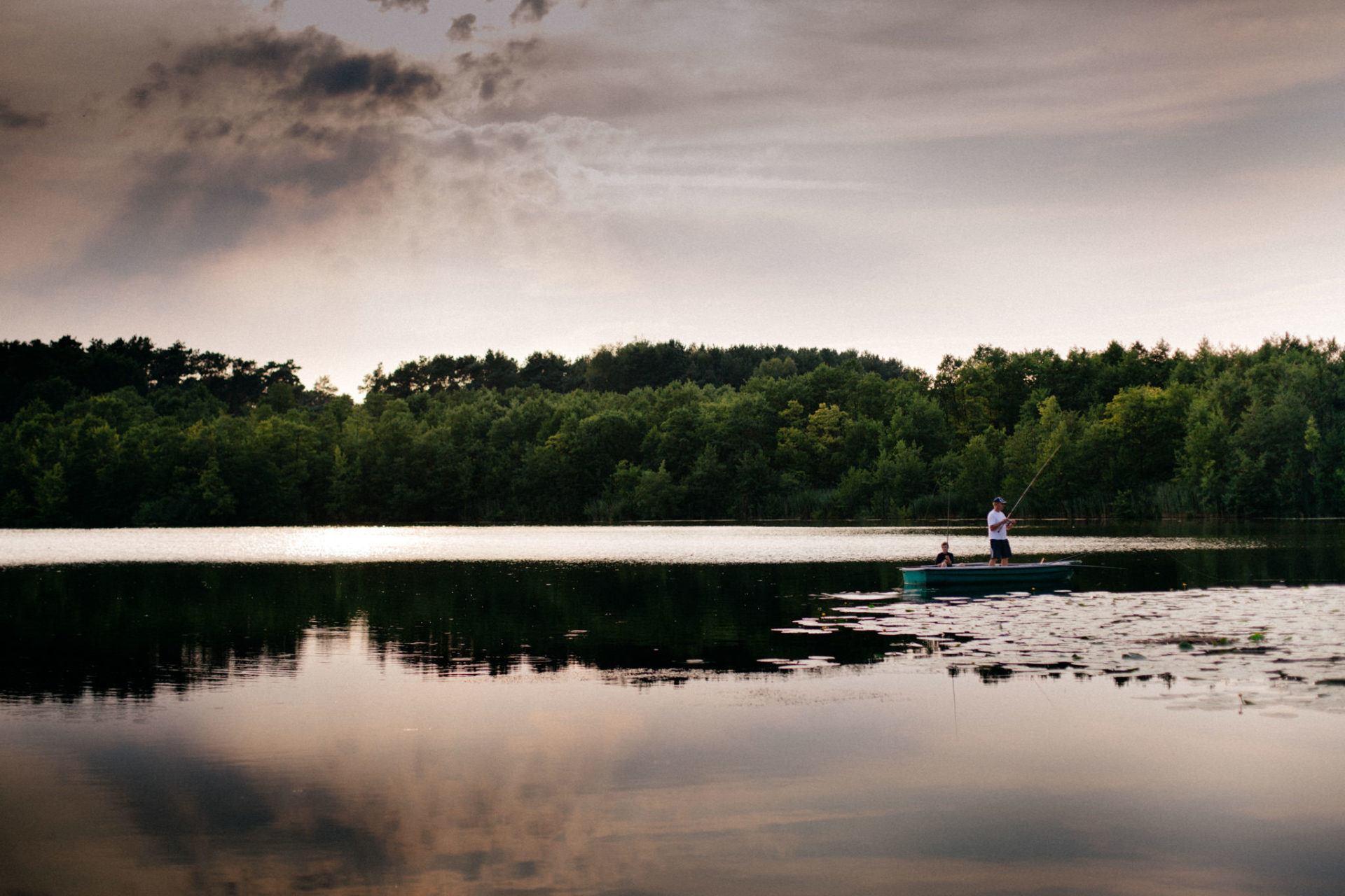 bauernsee dobbrikow-wedding am Bauernsee-sunset fishing