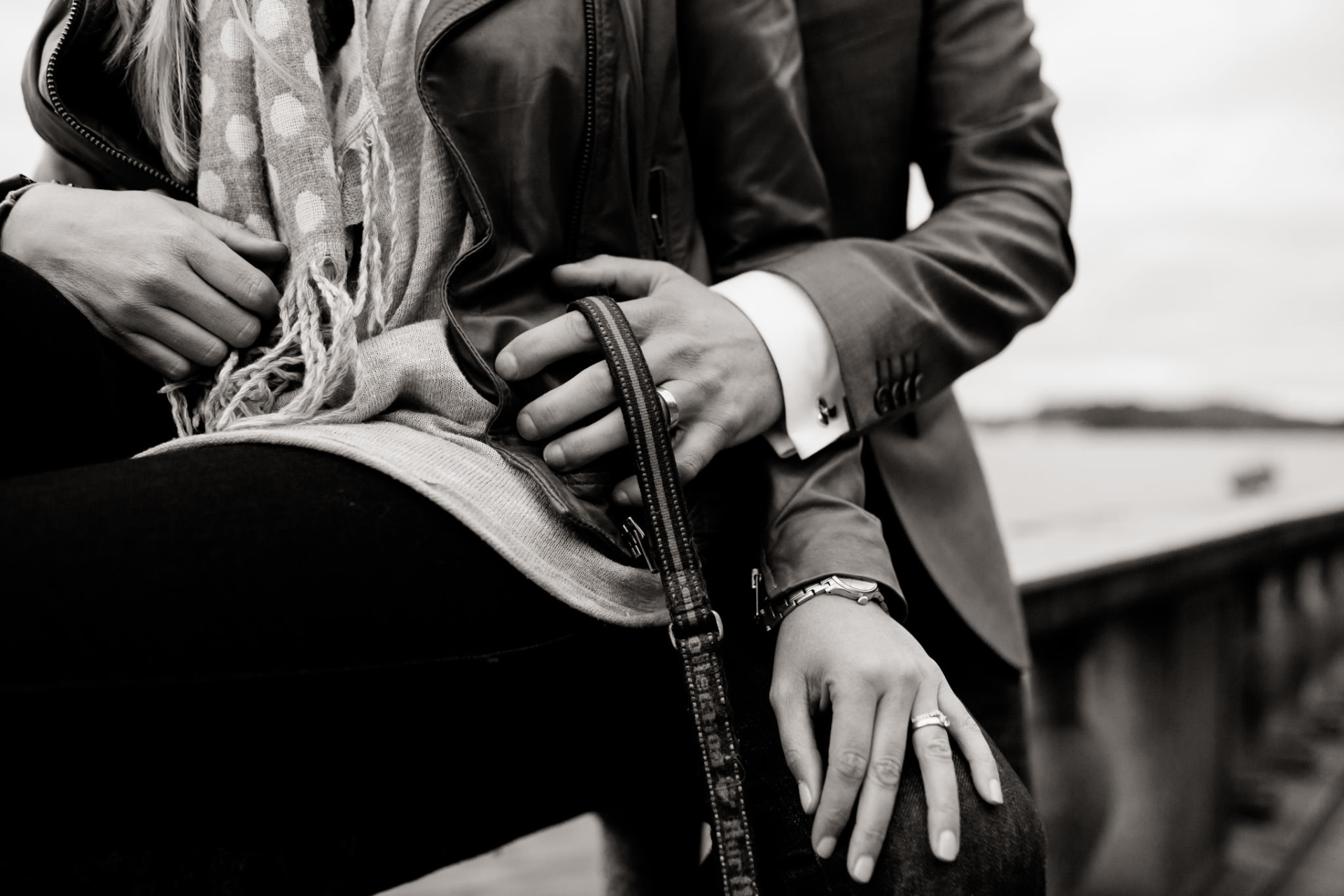 wedding photographer stockholm-engagement photos with dog-sweden elopement