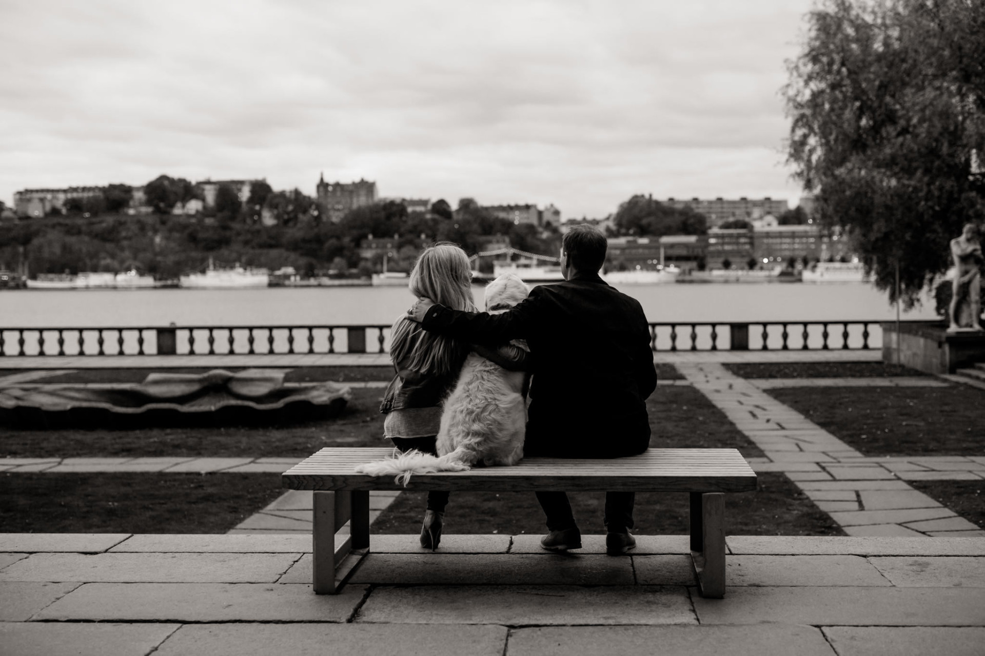 wedding photographer stockholm-engagement photos with dog-sweden elopement